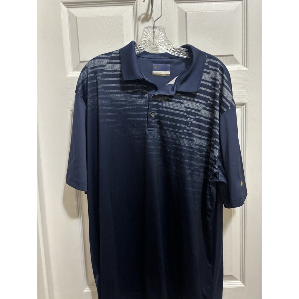 Jack Nicholas Polo Navy Blue SS Golf Shirt Size  XL embroidered bear logo